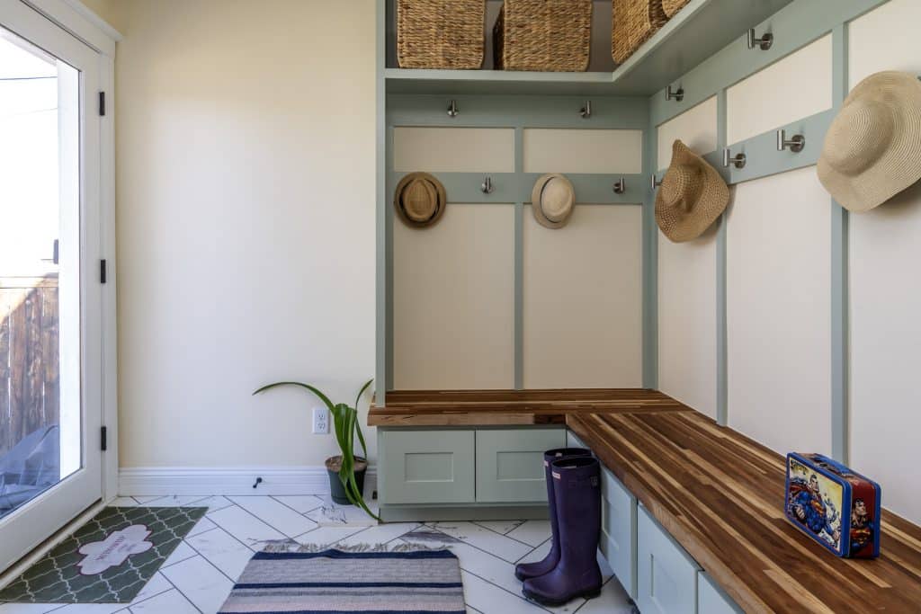 New entryway after 3-story Wash Park Denver home addition