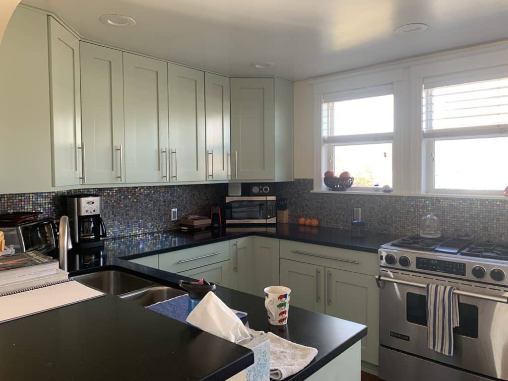 Before the whole house remodel, the kitchen did not fit the growing household